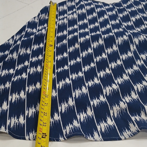 Mini Sun Dress Navy And White Desing, Sz Small, Flowy Ovesized, Gentle Used. - Picture 6 of 8